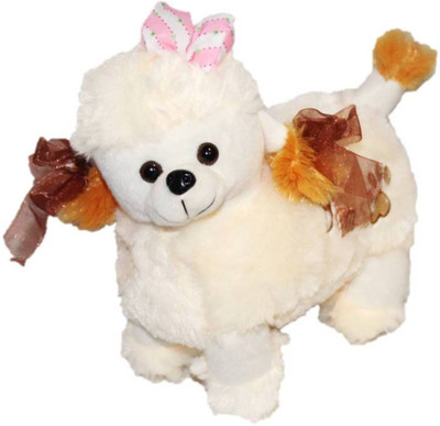 ToyJoy Sheep 23cm white with pink bow soft plush stuffed toy - 23 cm(Multicolor)