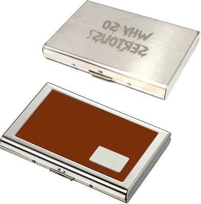 Stealodeal Rfid Secure Brown With Y So Serious Metal 20 Card Holder(Set of 2, Brown, Silver)
Stealodeal Rfid Secure Brown With Y So Serious Metal 20 Card Holder(Set of 2, Brown, Silver)