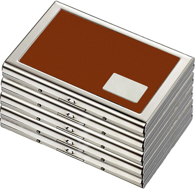 Stealodeal Brown Rfid Secure Anti Theft Metal 5pcs 40 Card Holder(Set of 5, Brown)
Stealodeal Brown Rfid Secure Anti Theft Metal 5pcs 40 Card Holder(Set of 5, Brown)