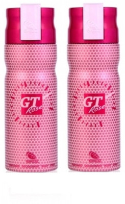 Ekoz Gt Rose Deodorant - Pack Of 2 Body Spray - For Women(200 ml, Pack of 2)