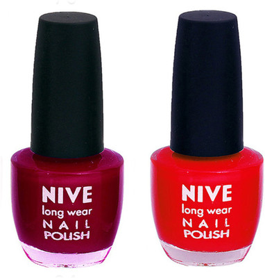 Nive Colour Blast Nail Polish (Set of 2 Nail Polish) 1405201712 Pink,Red(Pack of 2)
Nive Colour Blast Nail Polish (Set of 2 Nail Polish) 1405201712 Pink,Red(Pack of 2)