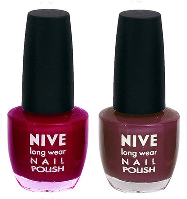 Nive Colour Blast Nail Polish (Set of 2 Nail Polish) 1405201723 Pink,Purple(Pack of 2)
Nive Colour Blast Nail Polish (Set of 2 Nail Polish) 1405201723 Pink,Purple(Pack of 2)
