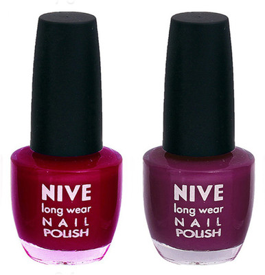 Nive Colour Blast Nail Polish (Set of 2 Nail Polish) 1405201739 Red,Purple(Pack of 2)
Nive Colour Blast Nail Polish (Set of 2 Nail Polish) 1405201739 Red,Purple(Pack of 2)