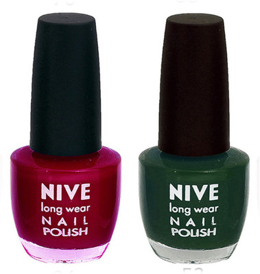 Nive Colour Blast Nail Polish (Set of 2 Nail Polish) 1405201716 Pink,Green(Pack of 2)
Nive Colour Blast Nail Polish (Set of 2 Nail Polish) 1405201716 Pink,Green(Pack of 2)