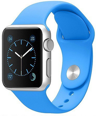 ShopAIS iWatch 42mm Silicon Band Blue Smart Watch Strap(Blue)