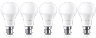 Philips 12 W Round B22 LED Bulb(Yellow, Pack of 5)