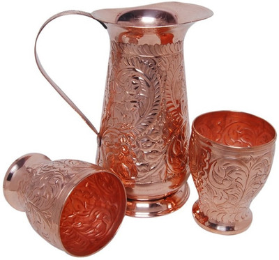 Veda Home & Lifestyle VEDA COPPER EMBOSSED JUG SET Water Jug Set(2.5 L, Pack of 3)
Veda Home & Lifestyle VEDA COPPER EMBOSSED JUG SET Water Jug Set(2.5 L, Pack of 3)