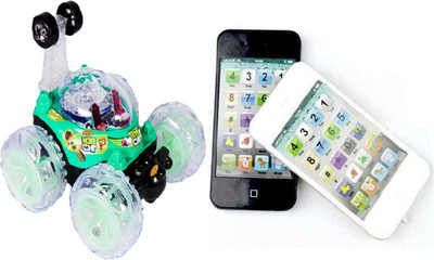 AR Enterprises Combo of Remote Controlled Stunt Car and IPhone Walkie Talkie with Lights(Multicolor) 
AR Enterprises Combo of Remote Controlled Stunt Car and IPhone Walkie Talkie with Lights(Multicolor)