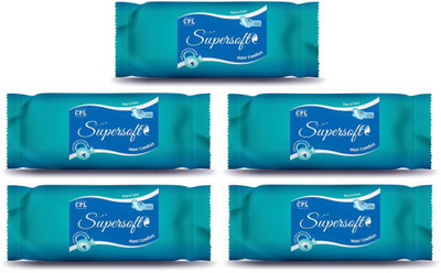 SUPER SOFT SSCMC04 Sanitary Pad(Pack of 5)