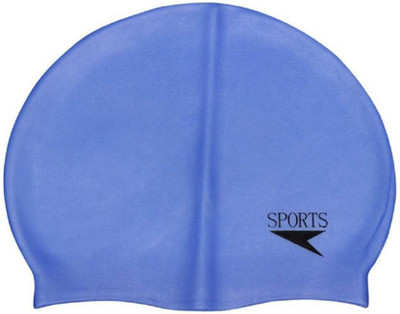HOMMER Best Quality Sports Silicon Swimming Cap(Blue, Pack of 1)