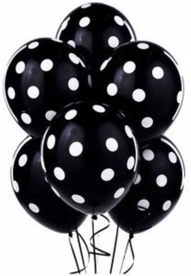 EVA Printed EVA0011 Balloon(Black, Pack of 30)