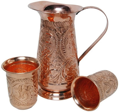 Veda Home & Lifestyle VEDA COPPER EMBOSSED JUG SET Water Jug Set(2.3 L, Pack of 3)
Veda Home & Lifestyle VEDA COPPER EMBOSSED JUG SET Water Jug Set(2.3 L, Pack of 3)