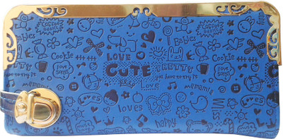 SANSHUL Party Blue Clutch