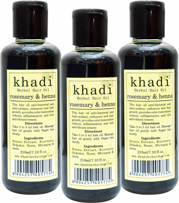 Vagad's Khadi Rosemary & Heena Hair Oil(630 ml)