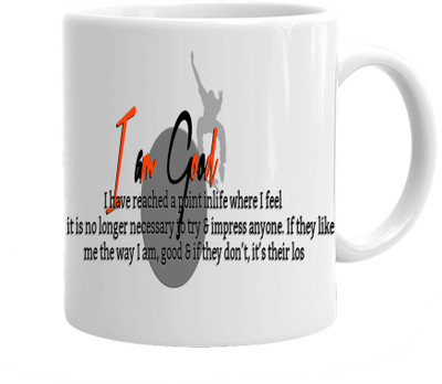 Maison N Mode I am Good Coffee Ceramic Mug(330 ml), Multicolor