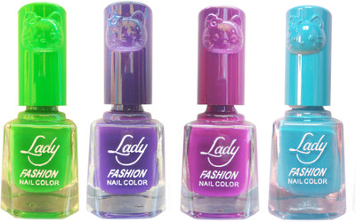 Lady Fashion Colour Cap Insta Dry Nail polish (Evergreen Colours) Green,Purple,Purple,Blue(Pack of 4)
Lady Fashion Colour Cap Insta Dry Nail polish (Evergreen Colours) Green,Purple,Purple,Blue(Pack of 4)