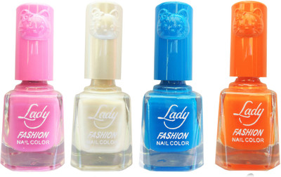 Lady Fashion Colour Cap Insta Dry Nail polish (Evergreen Colours) Pink,White,Blue,Orange(Pack of 4)
Lady Fashion Colour Cap Insta Dry Nail polish (Evergreen Colours) Pink,White,Blue,Orange(Pack of 4)