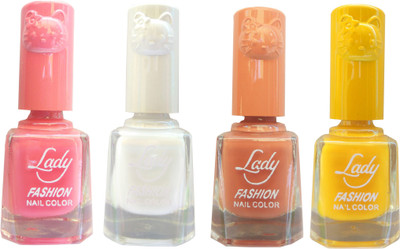Lady Fashion Colour Cap Insta Dry Nail polish (Evergreen Colours) Pink,White,Brown,Yellow(Pack of 4)
Lady Fashion Colour Cap Insta Dry Nail polish (Evergreen Colours) Pink,White,Brown,Yellow(Pack of 4)