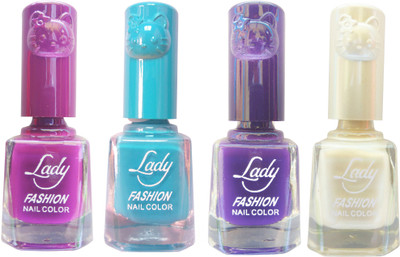 Lady Fashion Colour Cap Insta Dry Nail polish (Evergreen Colours) Purple,Blue,Purple,White(Pack of 4)
Lady Fashion Colour Cap Insta Dry Nail polish (Evergreen Colours) Purple,Blue,Purple,White(Pack of 4)