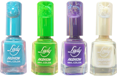 Lady Fashion Colour Cap Insta Dry Nail polish (Evergreen Colours) Blue,Green,Purple,White(Pack of 4)
Lady Fashion Colour Cap Insta Dry Nail polish (Evergreen Colours) Blue,Green,Purple,White(Pack of 4)