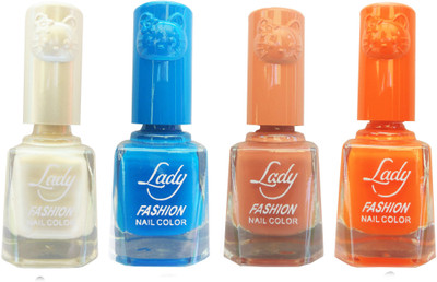 Lady Fashion Colour Cap Insta Dry Nail polish (Evergreen Colours) White,Blue,Brown,Orange(Pack of 4)
Lady Fashion Colour Cap Insta Dry Nail polish (Evergreen Colours) White,Blue,Brown,Orange(Pack of 4)