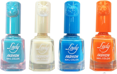 Lady Fashion Colour Cap Insta Dry Nail polish (Evergreen Colours) Blue,White,Blue,Orange(Pack of 4)
Lady Fashion Colour Cap Insta Dry Nail polish (Evergreen Colours) Blue,White,Blue,Orange(Pack of 4)