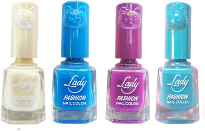 Lady Fashion Colour Cap Insta Dry Nail polish (Evergreen Colours) White,Blue,Purple,Blue(Pack of 4)
Lady Fashion Colour Cap Insta Dry Nail polish (Evergreen Colours) White,Blue,Purple,Blue(Pack of 4)