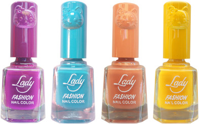 Lady Fashion Colour Cap Insta Dry Nail polish (Evergreen Colours) Purple,Blue,Brown,Yellow(Pack of 4)
Lady Fashion Colour Cap Insta Dry Nail polish (Evergreen Colours) Purple,Blue,Brown,Yellow(Pack of 4)