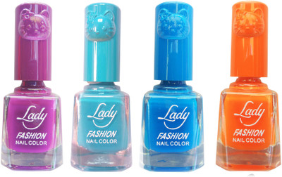 Lady Fashion Colour Cap Insta Dry Nail polish (Evergreen Colours) Purple,Blue,Blue,Orange(Pack of 4)
Lady Fashion Colour Cap Insta Dry Nail polish (Evergreen Colours) Purple,Blue,Blue,Orange(Pack of 4)