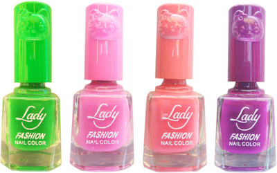 Lady Fashion Colour Cap Insta Dry Nail polish (Evergreen Colours) Green,Pink,Pink,Purple(Pack of 4)
Lady Fashion Colour Cap Insta Dry Nail polish (Evergreen Colours) Green,Pink,Pink,Purple(Pack of 4)
