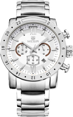 Megir Original Gadin - 3008- White Sports Watch - For Boys & Girls