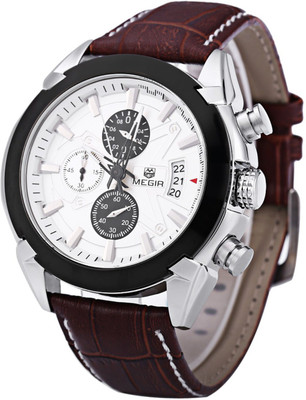 Megir Original Gadin - 2020- White Sports Watch - For Boys & Girls