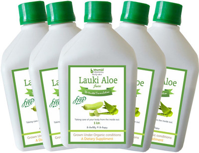 Bhumija Lifesciences Lauki Aowevera Juice (Sugar Free) Energy Drink(5x1 L, Unflavoured Flavored)
Bhumija Lifesciences Lauki Aowevera Juice (Sugar Free) Energy Drink(5x1 L, Unflavoured Flavored)