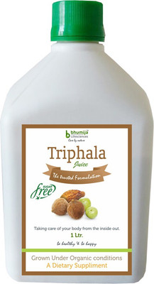 Bhumija Lifesciences Triphala (Amla, Baheda & Harad) Juice (Sugar Free) Energy Drink(1 L, Unflavoured Flavored)
Bhumija Lifesciences Triphala (Amla, Baheda & Harad) Juice (Sugar Free) Energy Drink(1 L, Unflavoured Flavored)
