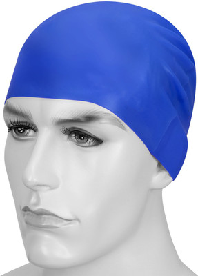 Golddust Plyr 100% Silicone Cap Swimming Cap(Blue, Pack of 1)