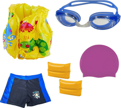 Golddust Goggles, Cap, ArmBand, Shorts with Swim life jacket for 3-6 Year Child Swimming Kit
Golddust Goggles, Cap, ArmBand, Shorts with Swim life jacket for 3-6 Year Child Swimming Kit