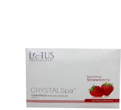 Crystal Lotus Nourishing strawberry pedicure & manicure kit(494 g, Set of 6)