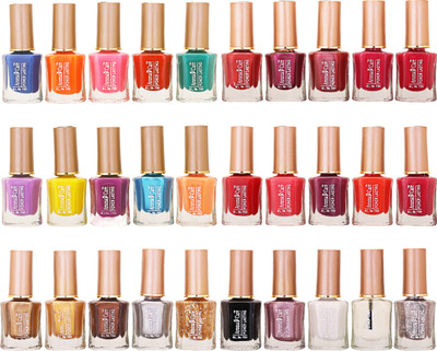 Aroma Care Wholesale Market Rate Nail Polish Color Lacquer Set Of 30 Pcs (ACHIP015) Blue, Orange, Pink, Red, Green, Purple, Yellow, Golden, Brown, Black, White(Pack of 30)
Aroma Care Wholesale Market Rate Nail Polish Color Lacquer Set Of 30 Pcs (ACHIP015) Blue, Orange, Pink, Red, Green, Purple, Yellow, Golden, Brown, Black, White(Pack of 30)