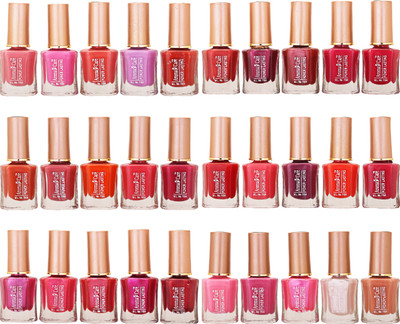 Aroma Care Wholesale Market Rate Nail Polish Color Lacquer Set Of 30 Pcs (ACHIP052) Peach, Pink, Purple, Red, Orange, White(Pack of 30)
Aroma Care Wholesale Market Rate Nail Polish Color Lacquer Set Of 30 Pcs (ACHIP052) Peach, Pink, Purple, Red, Orange, White(Pack of 30)