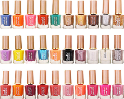 Aroma Care Wholesale Market Rate Nail Polish Color Lacquer Set Of 30 Pcs (ACHIP025) Blue, Orange, Pink, Red, Green, Purple, Yellow, Golden, Brown, Black, White, Mauve(Pack of 30)
Aroma Care Wholesale Market Rate Nail Polish Color Lacquer Set Of 30 Pcs (ACHIP025) Blue, Orange, Pink, Red, Green, Purple, Yellow, Golden, Brown, Black, White, Mauve(Pack of 30)