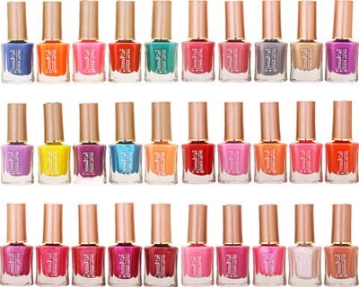 Aroma Care Wholesale Market Rate Nail Polish Color Lacquer Set Of 30 Pcs (ACHIP05) Blue, Orange, Pink, Red, Green, Purple, Yellow, Tan(Pack of 30)
Aroma Care Wholesale Market Rate Nail Polish Color Lacquer Set Of 30 Pcs (ACHIP05) Blue, Orange, Pink, Red, Green, Purple, Yellow, Tan(Pack of 30)
