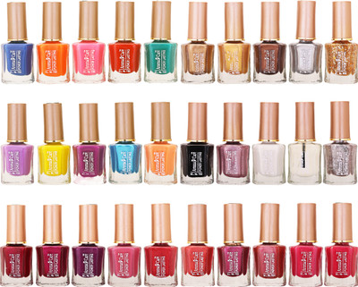 Aroma Care Wholesale Market Rate Nail Polish Color Lacquer Set Of 30 Pcs (ACHIP024) Blue, Orange, Pink, Red, Green, Purple, Yellow, Golden, Brown, Black, White, Maroon(Pack of 30)
Aroma Care Wholesale Market Rate Nail Polish Color Lacquer Set Of 30 Pcs (ACHIP024) Blue, Orange, Pink, Red, Green, Purple, Yellow, Golden, Brown, Black, White, Maroon(Pack of 30)