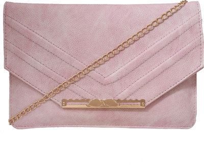 Fristo Women Casual Pink PU Sling Bag