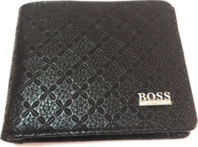 zenith Men Black Genuine Leather Wallet(5 Card Slots)