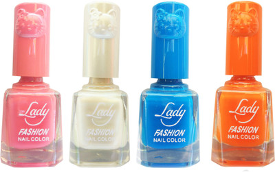 Lady Fashion Colour Cap Insta Dry Nail polish (Evergreen Colours)28 Pink,White,Blue,Orange(Pack of 4)
Lady Fashion Colour Cap Insta Dry Nail polish (Evergreen Colours)28 Pink,White,Blue,Orange(Pack of 4)