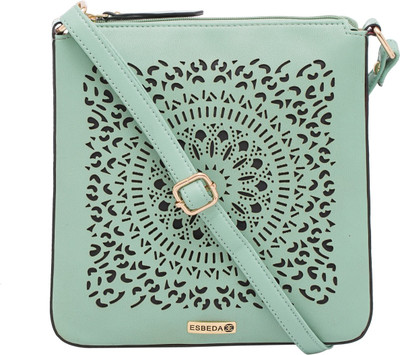 ESBEDA Women Casual Green PU Sling Bag