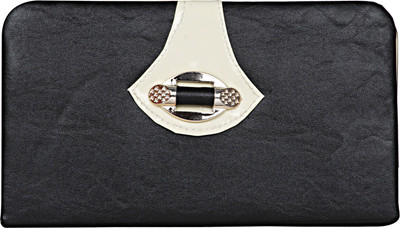 WhiteAsh Casual Black Clutch
