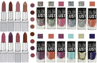 Ramble Lipstick and Nail polish Neon Shades(Set of 20)