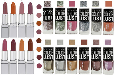 Ramble Lipstick and Nail polish Neon Shades set of 20(Set of 20)