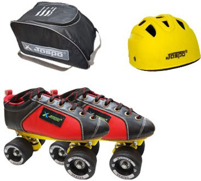 Jaspo JASPO BLACK GRIP SHOE SKATES COMBO SIZE:3 UK Foot length 24.4 cms (For age group 10-11 years) Skating Kit
Jaspo JASPO BLACK GRIP SHOE SKATES COMBO SIZE:3 UK Foot length 24.4 cms (For age group 10-11 years) Skating Kit
